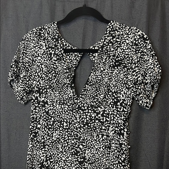 Free People Dress Black & White with decorative buttons down one side. Size 4 - Picture 2 of 15